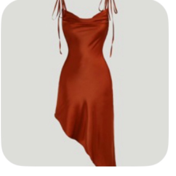 SHEIN Dresses & Skirts - SHEIN Rust Asymmetrical Dress